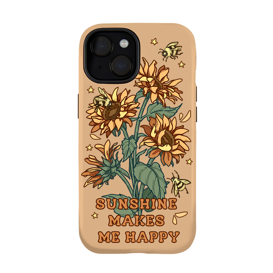 Freeleaf Sunshine Makes Me Happy Iphone Case