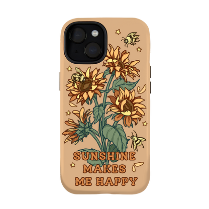 Freeleaf Sunshine Makes Me Happy Iphone Case