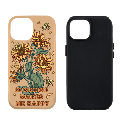 Freeleaf Sunshine Makes Me Happy Iphone Case