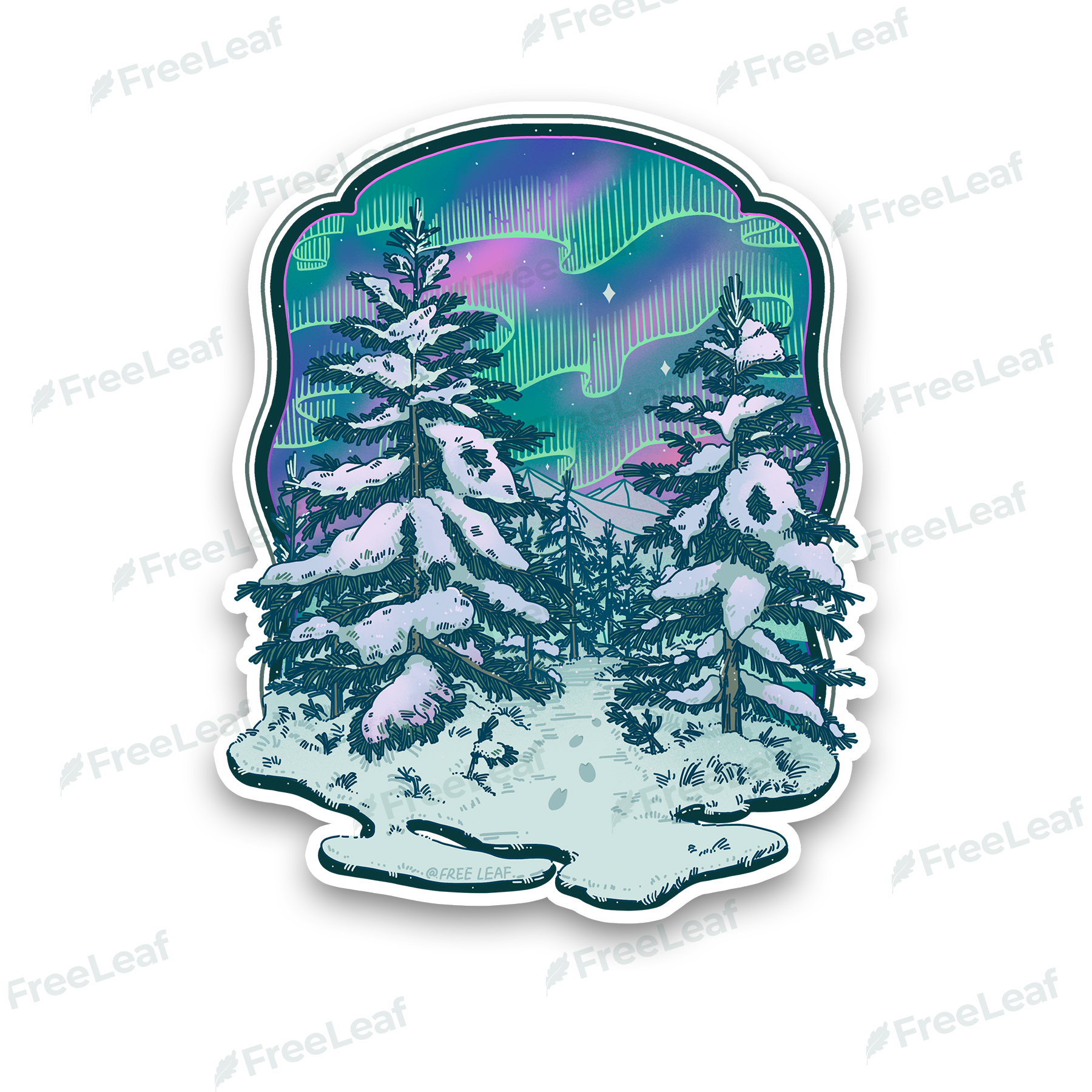 winter-aurora-sticker