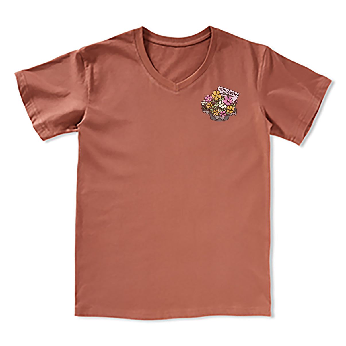 Freeleaf Flourishing Garden Nature Inspired Unisex V-neck Tee