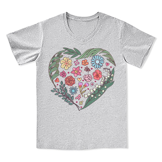 Freeleaf Love¡¯s Symphony Nature Inspired Unisex V-neck Tee