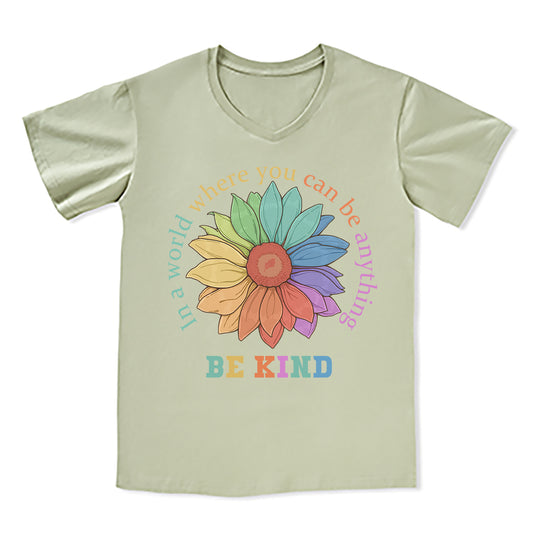 Freeleaf Be Kind V-neck Tee