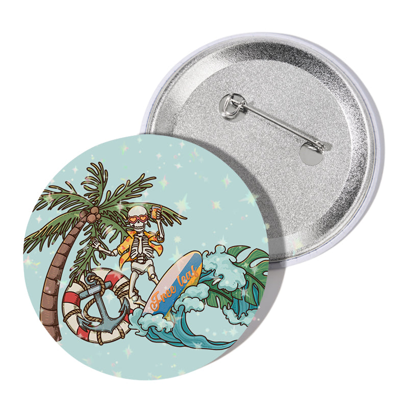 Freeleaf Eternal Summer Romance Adventure Badge Pin