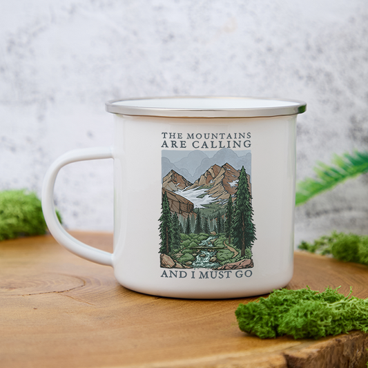 Freeleaf The Mountains Are Calling Enamel Mug