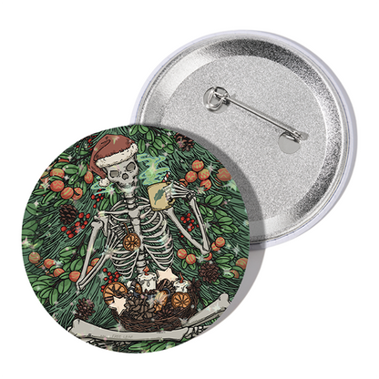 Freeleaf The Skeleton’s Christmas Wonderland Badge Pin