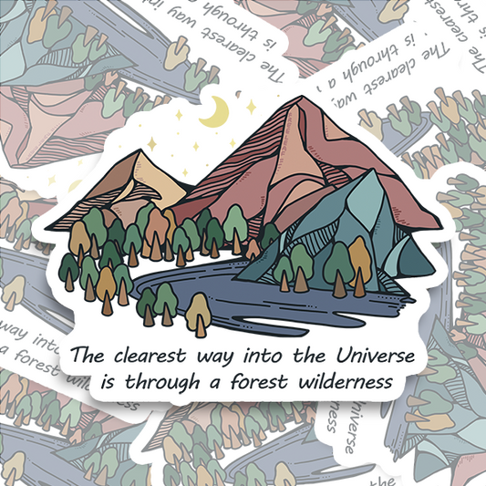 Freeleaf Pathway to the  Universe Waterproof Sticker