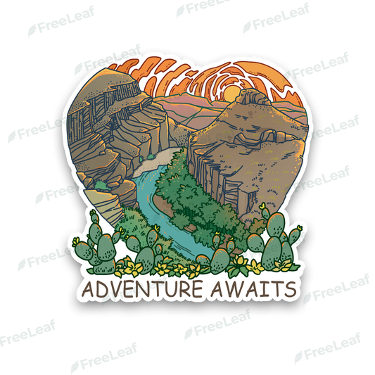 Heart of Adventure Big Bend National Park Scenic Sticker