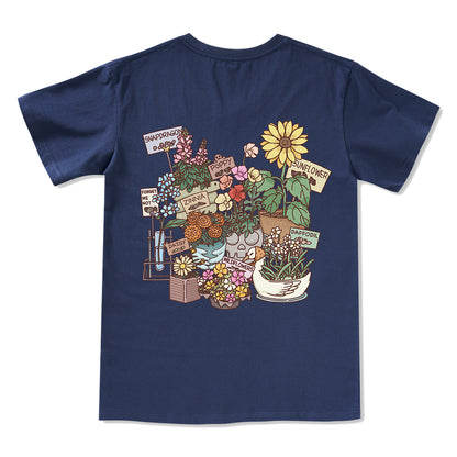 Freeleaf Flourishing Garden Nature Inspired Unisex V-neck Tee