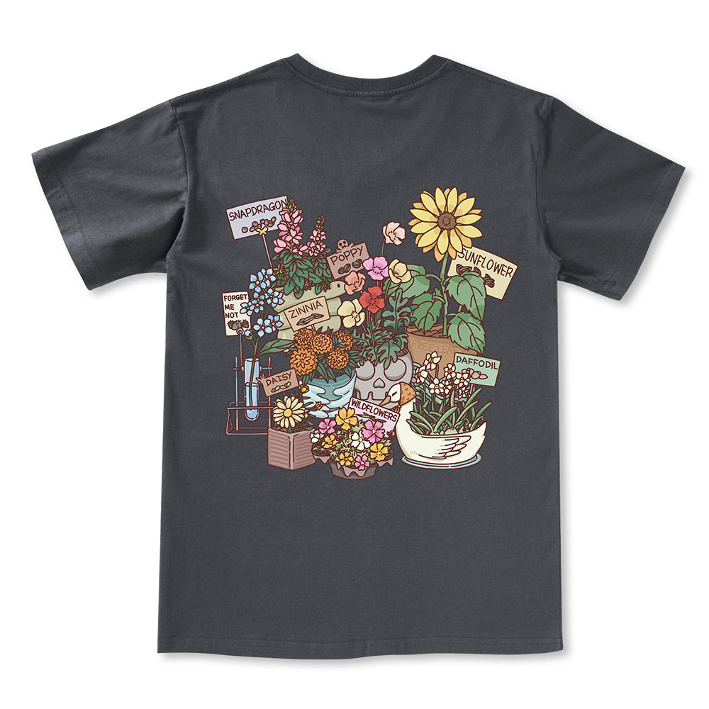 Freeleaf Flourishing Garden Nature Inspired Unisex V-neck Tee