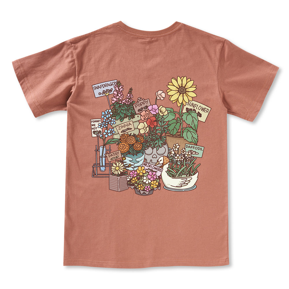 Freeleaf Flourishing Garden Nature Inspired Unisex V-neck Tee