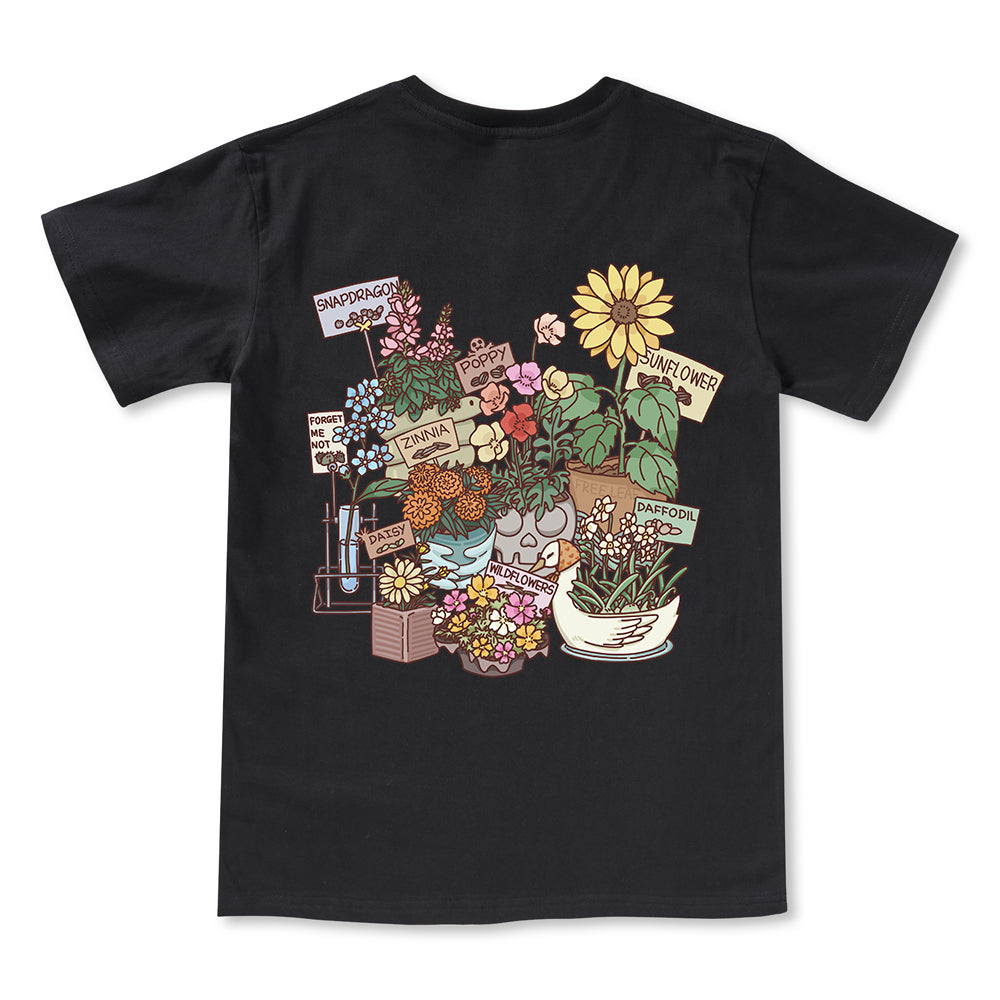 Freeleaf Flourishing Garden Nature Inspired Unisex V-neck Tee