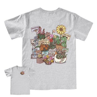 Freeleaf Flourishing Garden Nature Inspired Unisex V-neck Tee