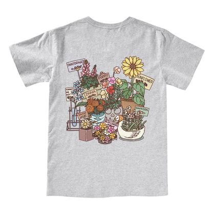 Freeleaf Flourishing Garden Nature Inspired Unisex V-neck Tee