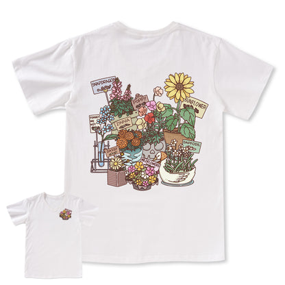 Freeleaf Flourishing Garden Nature Inspired Unisex V-neck Tee