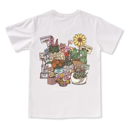 Freeleaf Flourishing Garden Nature Inspired Unisex V-neck Tee